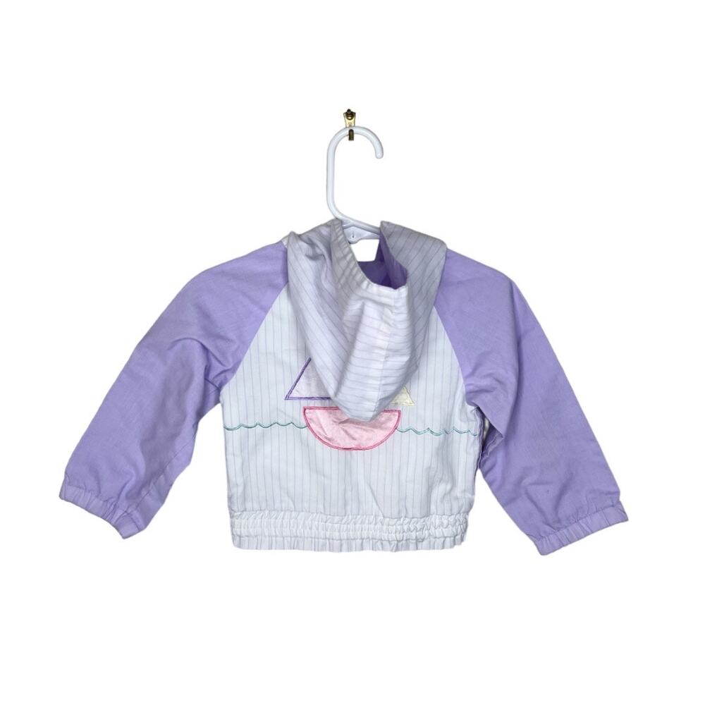 VINTAGE HUSH PUPPIES Girl’s Sailboat Windbreaker Size 12 Months